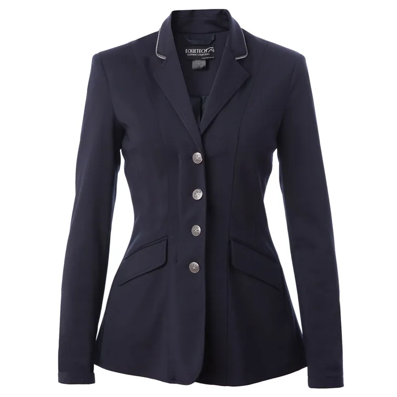 Equetech Jersey Deluxe Competition Jacket - Navy/Silver
